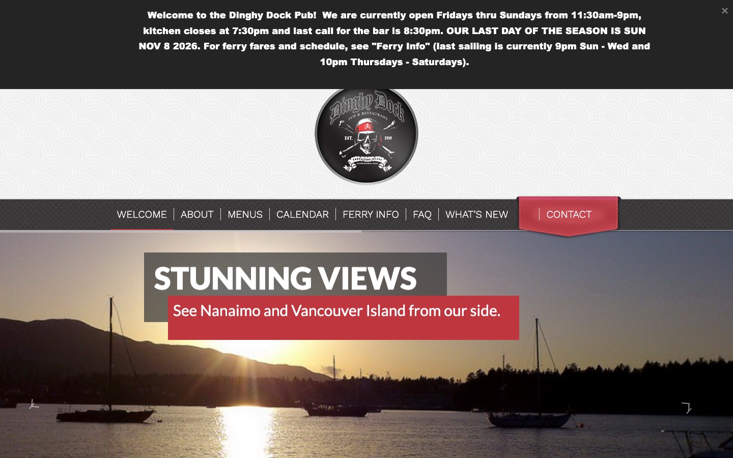 The current homepage